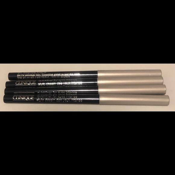 Clinique Other - 🔥HPx2🔥 Lot of 4 Clinique Eyeliner 01 Intense Black Quick Liner DGWP NEW